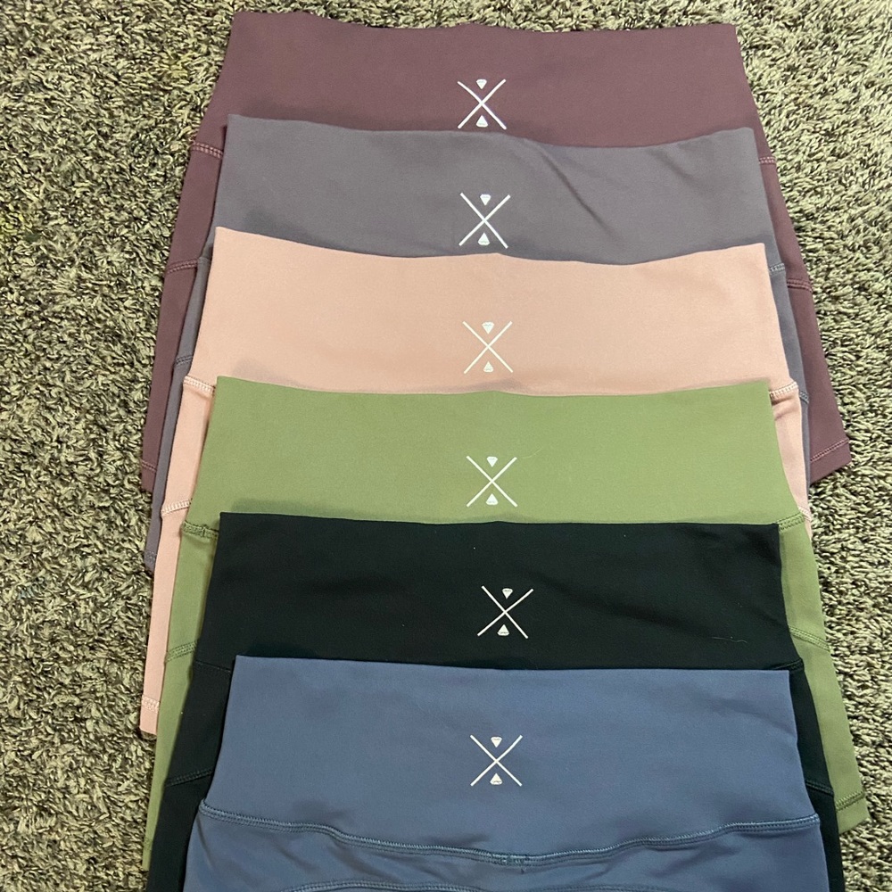 BUNDLE OF 6 Free Spirit Workout Active Shorts, all size Large